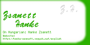 zsanett hanke business card